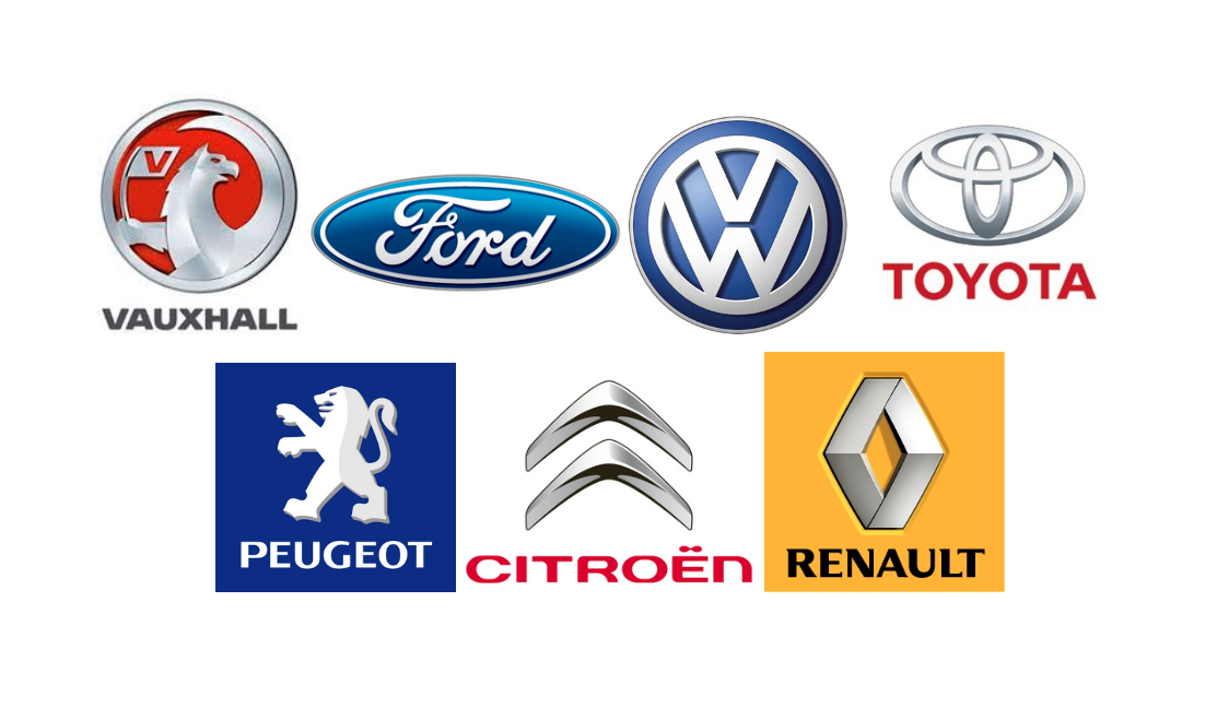 New Vauxhall Ford Volkswagon Toyota Peugeot Citroen Renault Cars Available